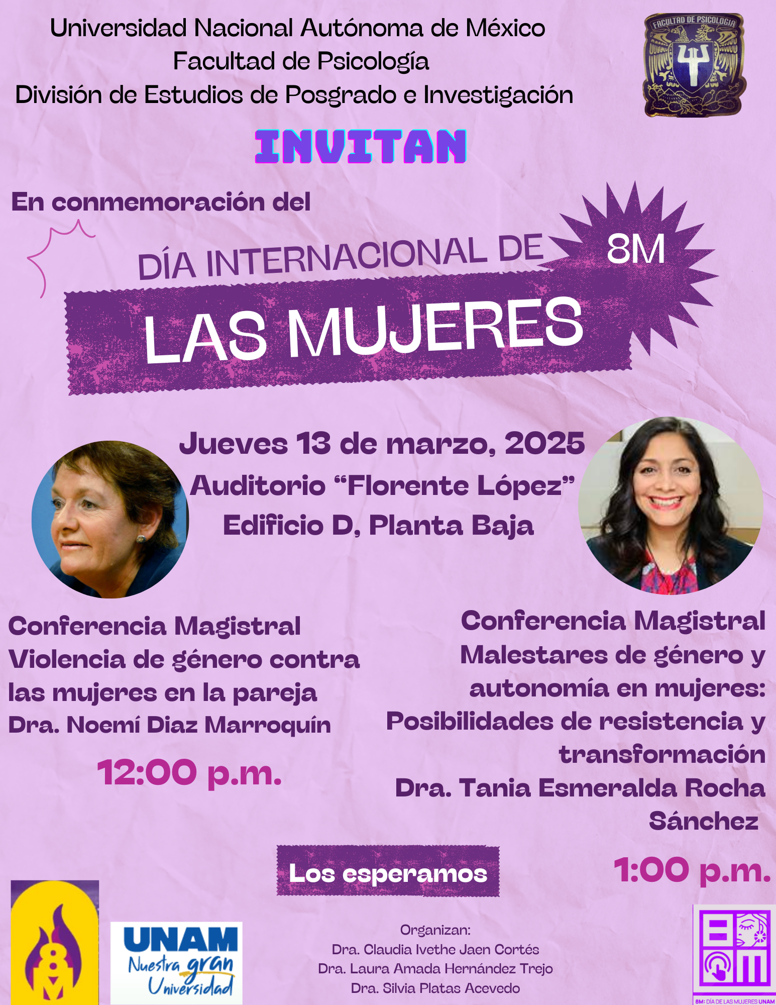 DÍA INTERNACIONAL DE LA MUJER 8M "TRAVESÍAS DE LAS MUJERES"